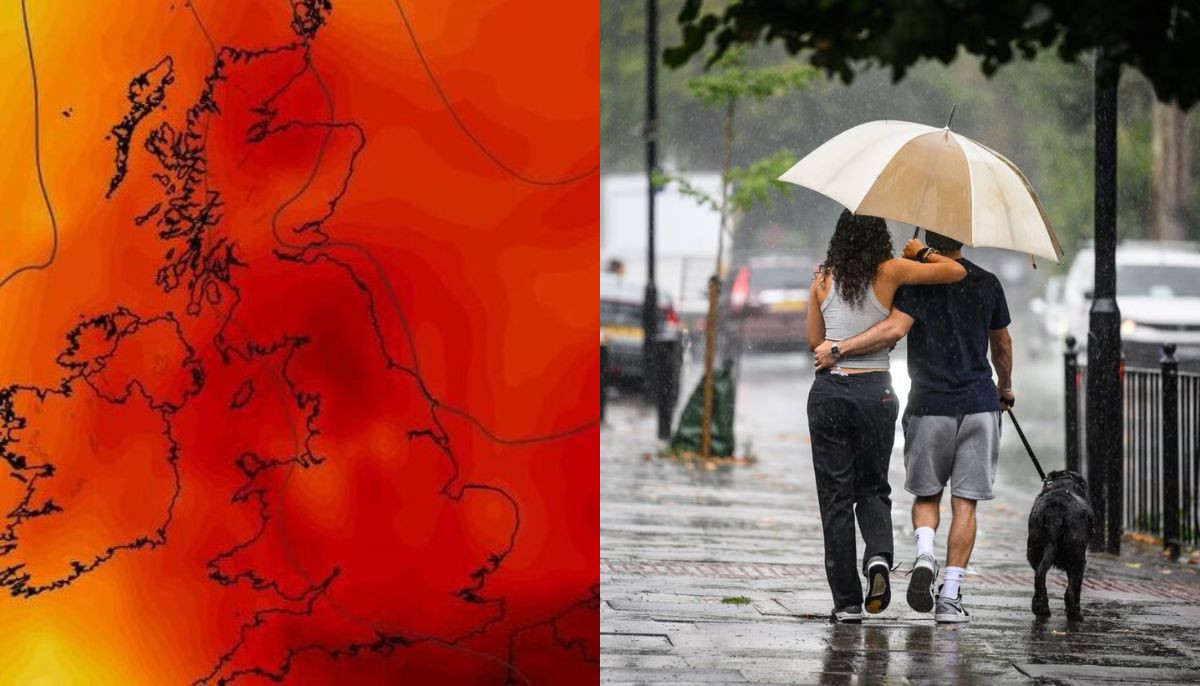 Heavy rain to drench UK days before scorching 32C heatwave