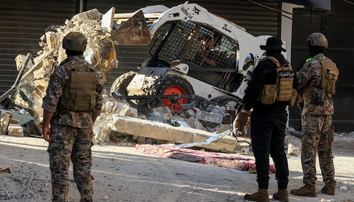 Heavy machinery operates to remove the rubble in the aftermath of an Israeli strike on the southern suburbs of Beirut, Lebanon, June 7, 2026. — Reuters