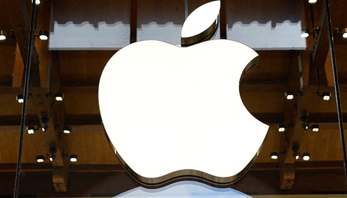 View of an Apple logo at an Apple store in Paris, France, April 23, 2025. — Reuters