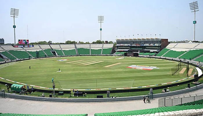 A general view of the ground ahead of the second ODI match between Pakistan and Australia at Gaddafi Stadium on June 02, 2026 in Lahore, Pakistan. — AFP