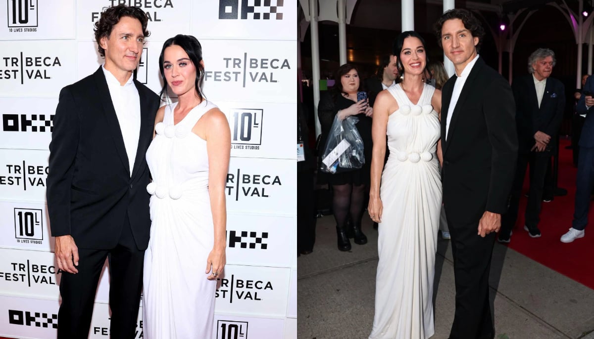 Justin Trudeau supported Katy Perry at the Tribeca Festival in New York City