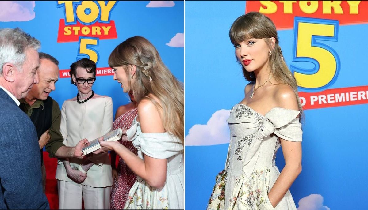 Taylor Swift has relatable fangirl moment at 'Toy Story 5' premiere