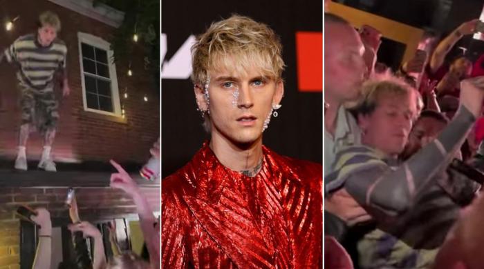 MGK gets injured after failed stage dive attempt: 'It hurts to breathe'