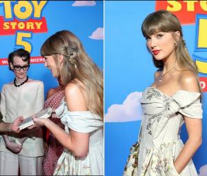 Taylor Swift has relatable fangirl moment at 'Toy Story 5' premiere