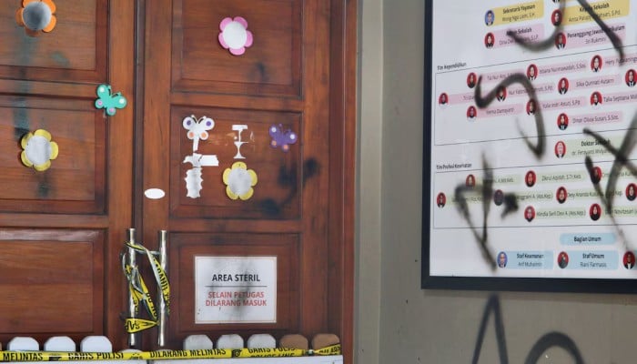 Police tape cordons off an area at Little Aresha daycare centre, as Indonesian police investigate allegations of physical abuse of children, in Yogyakarta, Indonesia, April 30, 2026. — Reuters