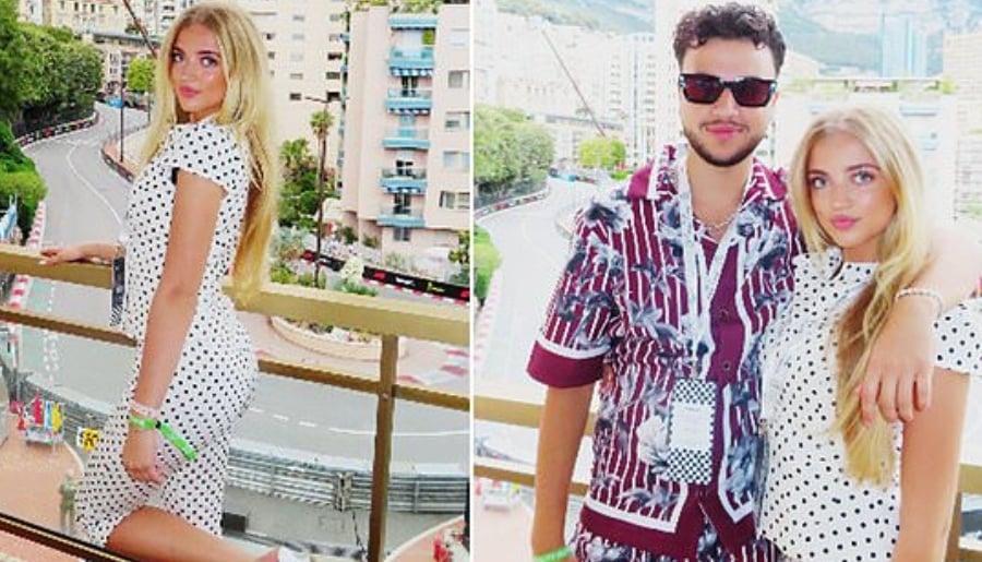 The rising reality TV star posted the sizzling snaps, which included selfies with Heidi Katona, her brother Junior, and his girlfriend, Jasmine