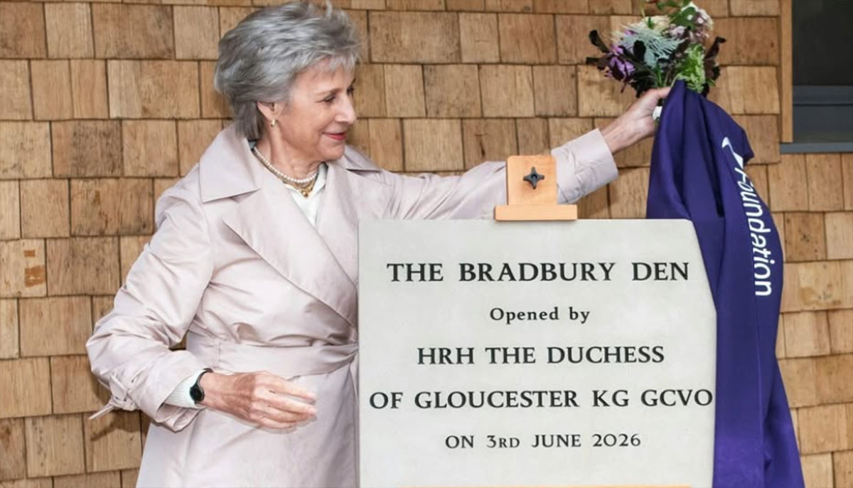 Duchess of Gloucester opens innovative all-weather Bradbury Den
