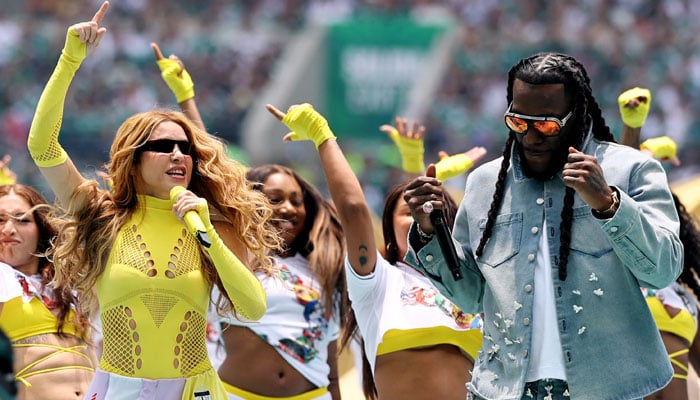 Shakira and Burna Boy perform during the Fifa opening ceremony before the match on June 11, 2026. — Reuters