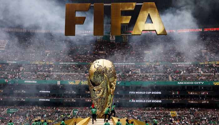 Performers take part in the opening ceremony before the FIFA World Cup 2026 Group A match between Mexico and South Africa at Estadio Azteca in Mexico City, Mexico, on June 11, 2026. — Reuters