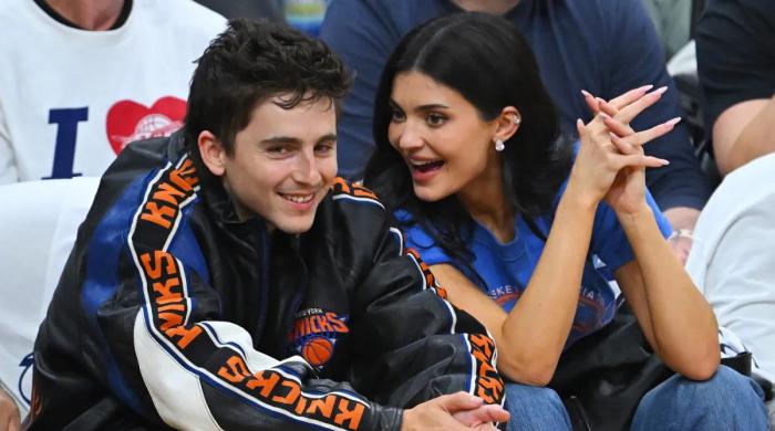 Timothee Chalamet, Kylie Jenner get handsy at NBA Finals