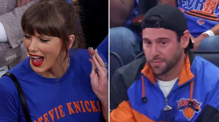 Scooter Braun sits behind Taylor Swift at Knicks game after revisiting feud