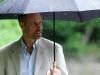 Prince William misses Princess Kate as he braves rain in solo outing
