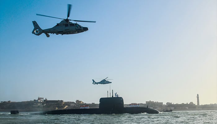 Pakistan Navys first Hangor-class submarine, PNS/M Hangor, arrives at Karachi Port. — Pakistan Navy