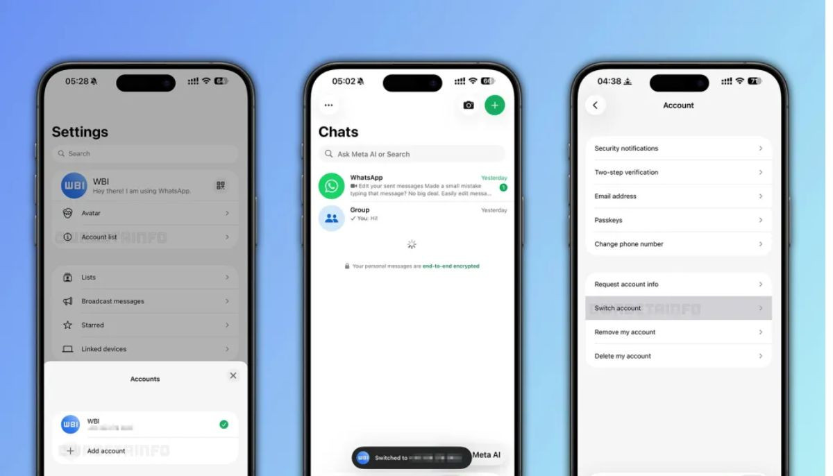 How to setup WhatsApp multi-account feature on iPhone in new update? 