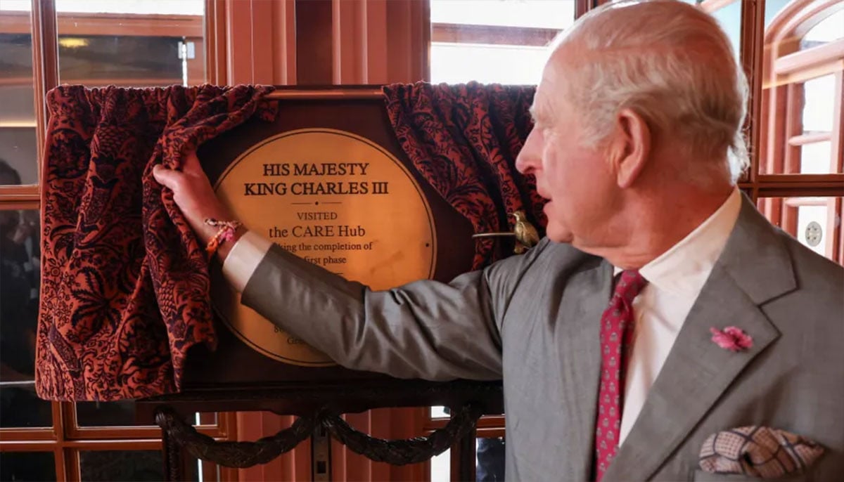 King Charles praises 'public living room' concept during visit to support centre