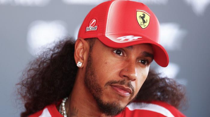 Lewis Hamilton sports new hairdo before Formula 1 Barcelona Grand Prix