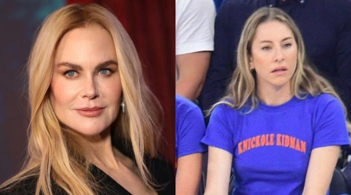 Nicole Kidman reacts to funny T-shirt with ‘Knickers' version of her name