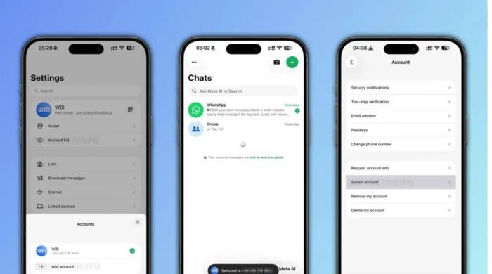 How to setup WhatsApp multi-account feature on iPhone in new update? 