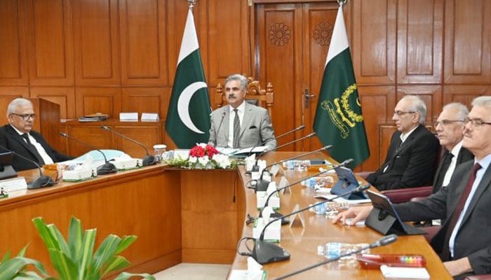 An image from the SJC meeting held on June 11, 2026 in the Supreme Court under CJP Yahya Afridi, (centre). — SC website