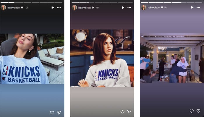 Hailey Bieber shows off game day look as Knicks marks major victory