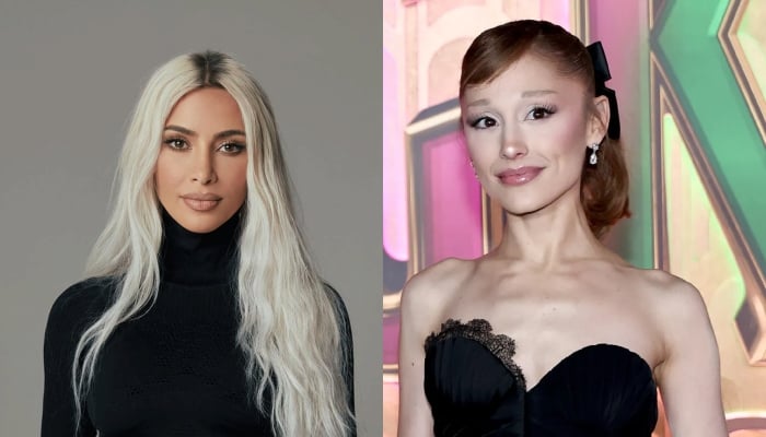 Kim Kardashian shows love for Ariana Grande during LA tour stop