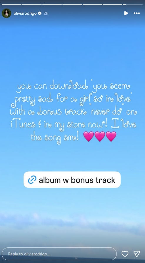 Olivia Rodrigo drops long-awaited bonus track Never Do