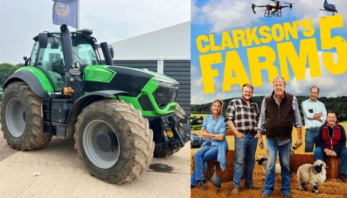 Who won bidding war for Clarksons viral Lambo tractor on Clarksons Farm 5?
