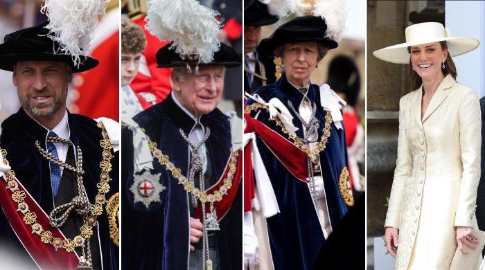 King Charles leads Royal Family in historic procession at Windsor