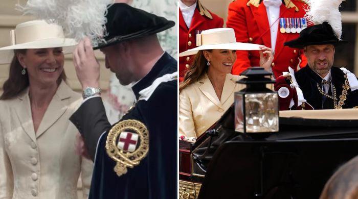 Prince William, Princess Kate steal sweet moment during royal ceremony