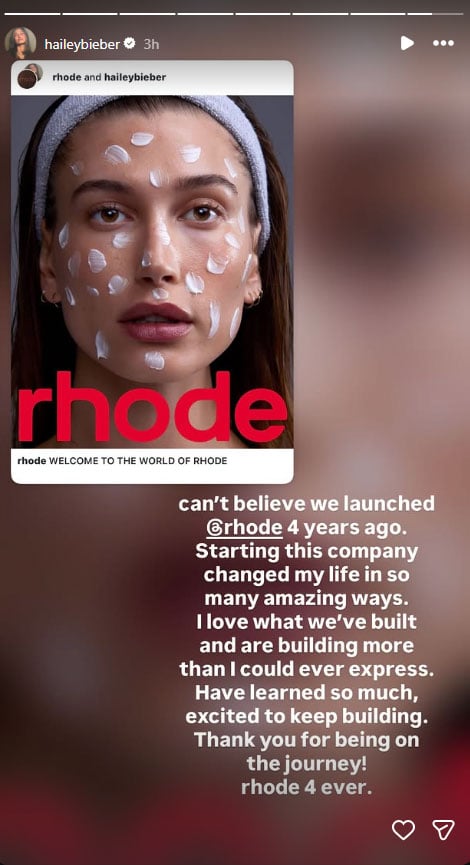Hailey Bieber pens grateful message on special anniversary