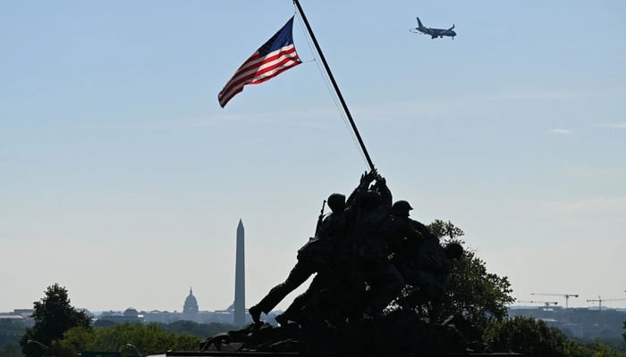 The US Marine Corps War Memorial is seen in Arlington, Virginia, US on June 14, 2026. — AFP