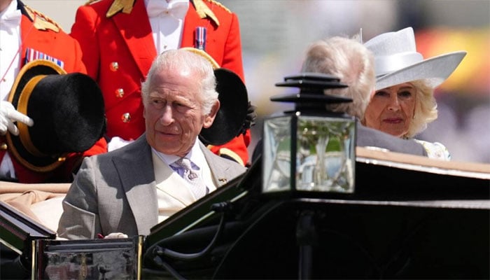 King Charles receives warm kiss from royal lady on arrival at Royal Ascot