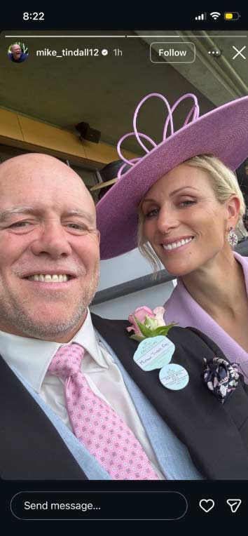 Mike Tindall shares first photo after Ascot staff stops Zara Tindall