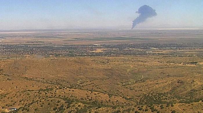 US Air Force B-52 bomber crashes in flames in California, killing all 8 crew aboard