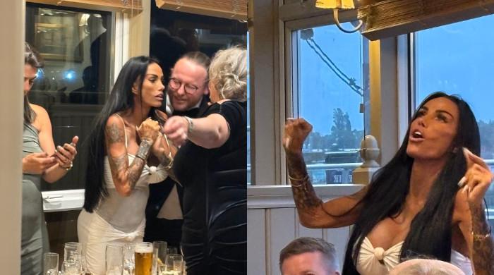 Katie Price triggers chaos at rugby event ahead of husband's prison release