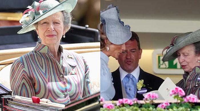 Princess Anne drags entire family to royal proceedings in multicoloured outfit