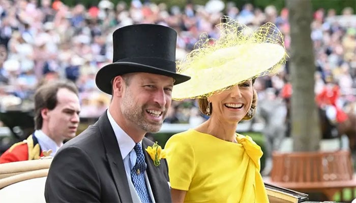 Prince William cant hide his joy for up the Villa chant at Royal Ascot