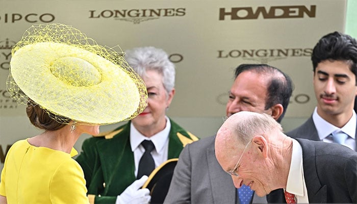 Princess Kate celebrates Ombudsmans group one victory alongside John Gosden
