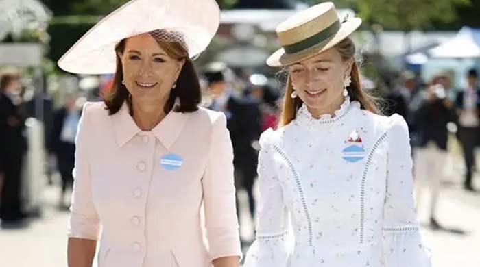Kate Middleton's mother, sister-in-law turn heads on Ascot day 2
