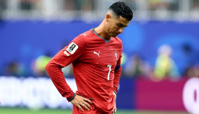 Portugals Cristiano Ronaldo looks dejected after the FIFA World Cup 2026 - Group K match against DR Congo, Houston Stadium, Houston, Texas, US, June 17, 2026. — Reuters