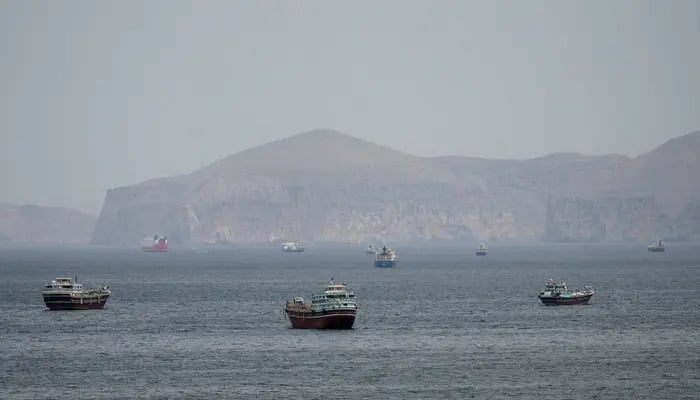 Ships and boats in the Strait of Hormuz, Musandam, Oman, April 22, 2026. — Reuters
