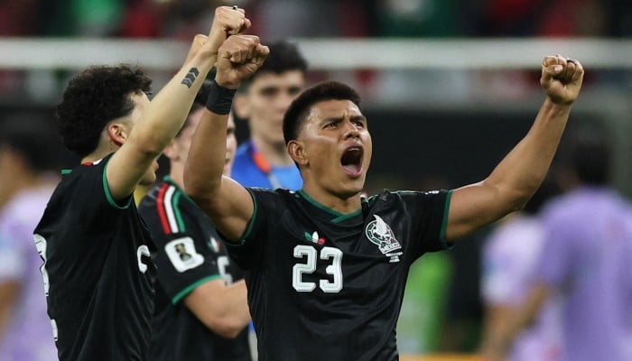 Mexicos Jesus Gallardo celebrates after the Fifa World Cup 2026 Group A match against South Korea, at the Estadio Guadalajara, Guadalajara, Mexico, June 18, 2026. — Reuters
