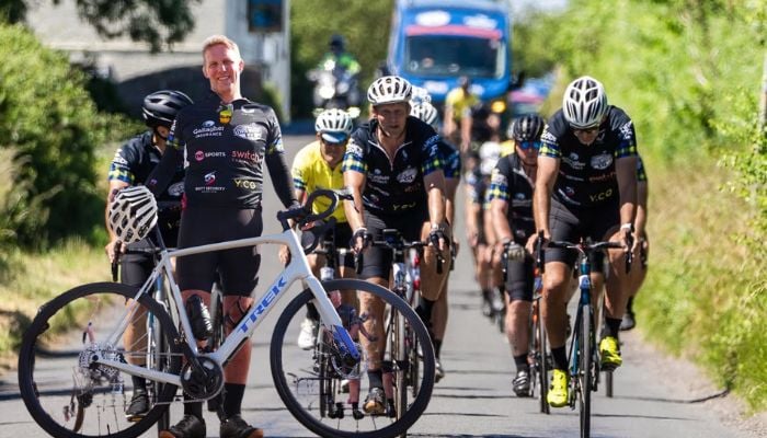 Moody in pain zone as he completes stage five of 500-mile MND charity cycle ride