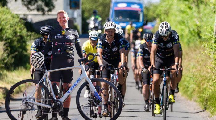 Moody in 'pain zone' as he completes stage five of 500-mile MND charity cycle ride