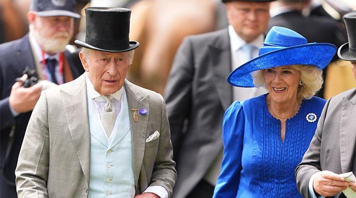 King Charles and Camilla return to lead final race day, after emotional video