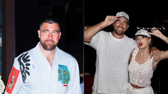 Travis Kelce goes full party mode after epic Taylor Swift shoutout