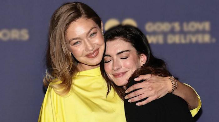 Gigi Hadid reacts to Anne Hathaway's pregnancy announcement 