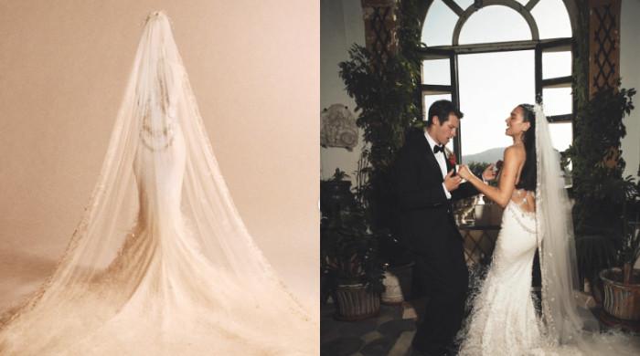 Dua Lipa reveals unseen details of her Sicily couture wedding dress