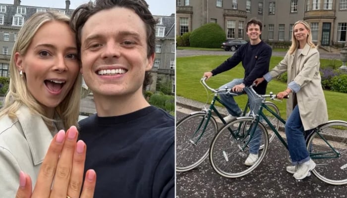 The 27-year-old chef shared the news in a social media post featuring stunning photos of the couple