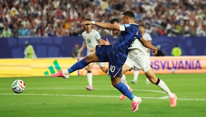 Frances Kylian Mbappe shoots at goal during the Fifa World Cup 2026 Group I against Iraq, Philadelphia Stadium, Philadelphia, Pennsylvania, US, June 22, 2026. — Reuters